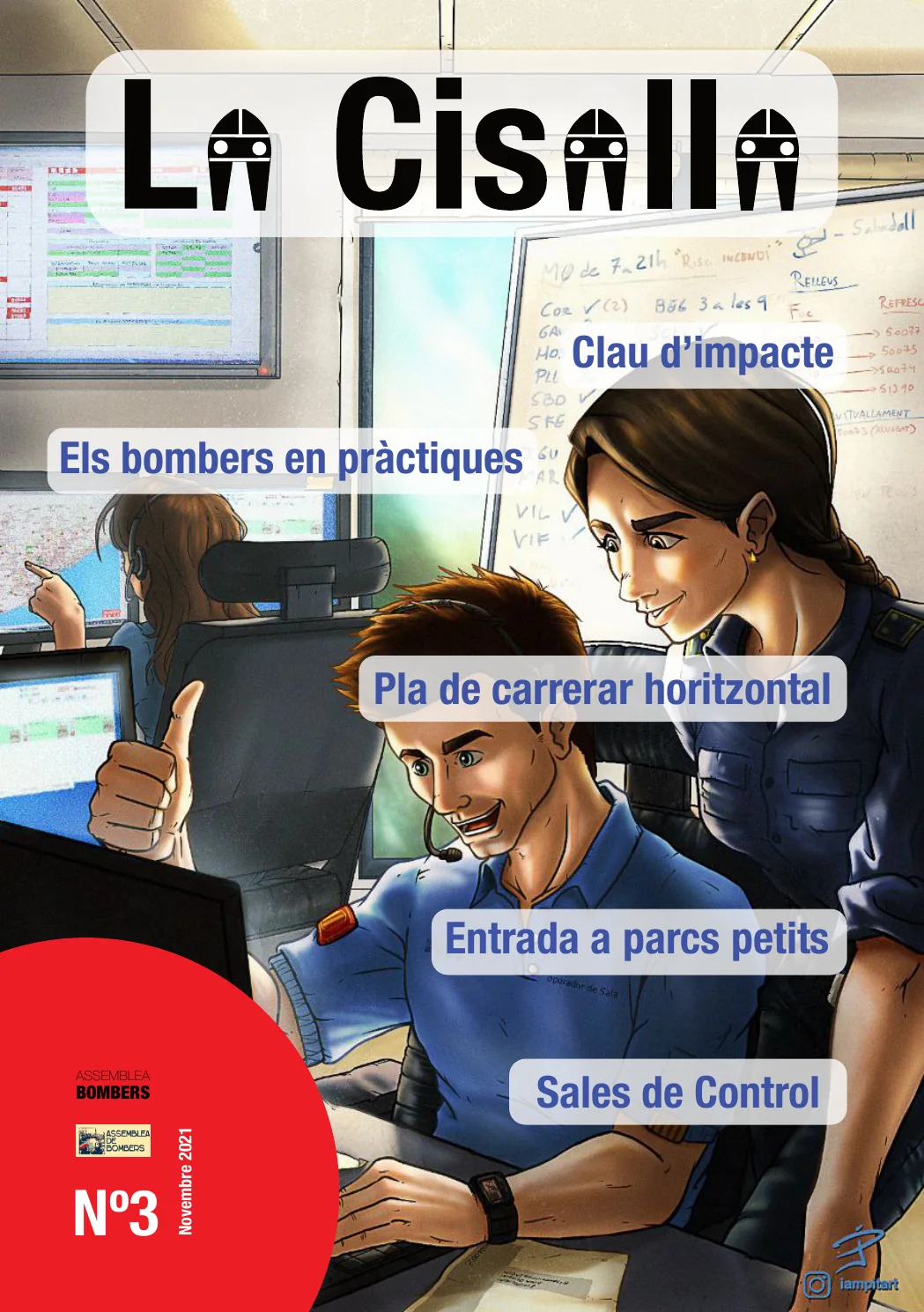 Portada de La Cisalla número 3, novembre de 2021